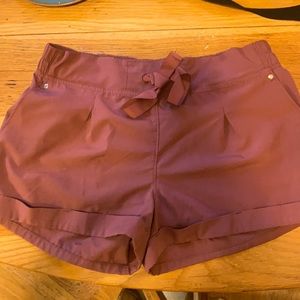 Stretchy Mauve Pink Workout Shorts Medium